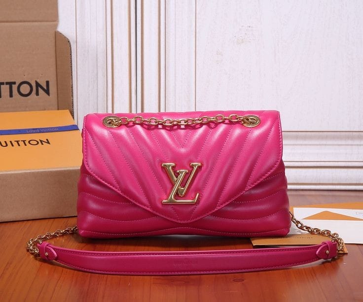 Luxurious Pink Quilted Leather Shoulder Bag